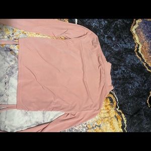 Pink crop long sleeve